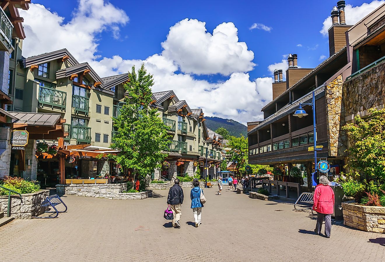 Downtown Whistler, British Columbia. Image credit Volodymyr Kyrylyuk via Shutterstock