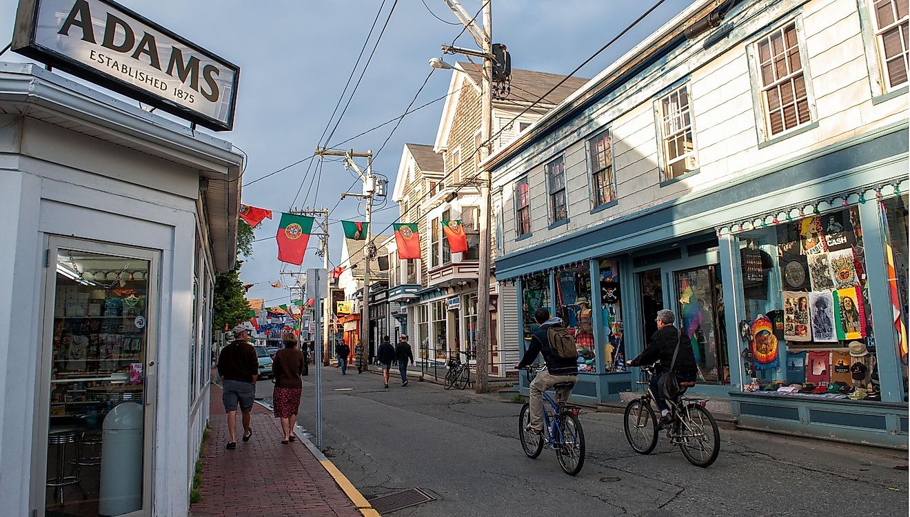 Tranquil scene at Commercial Street in Provincetown, Mass. Editorial credit: Rolf_52 / Shutterstock.com