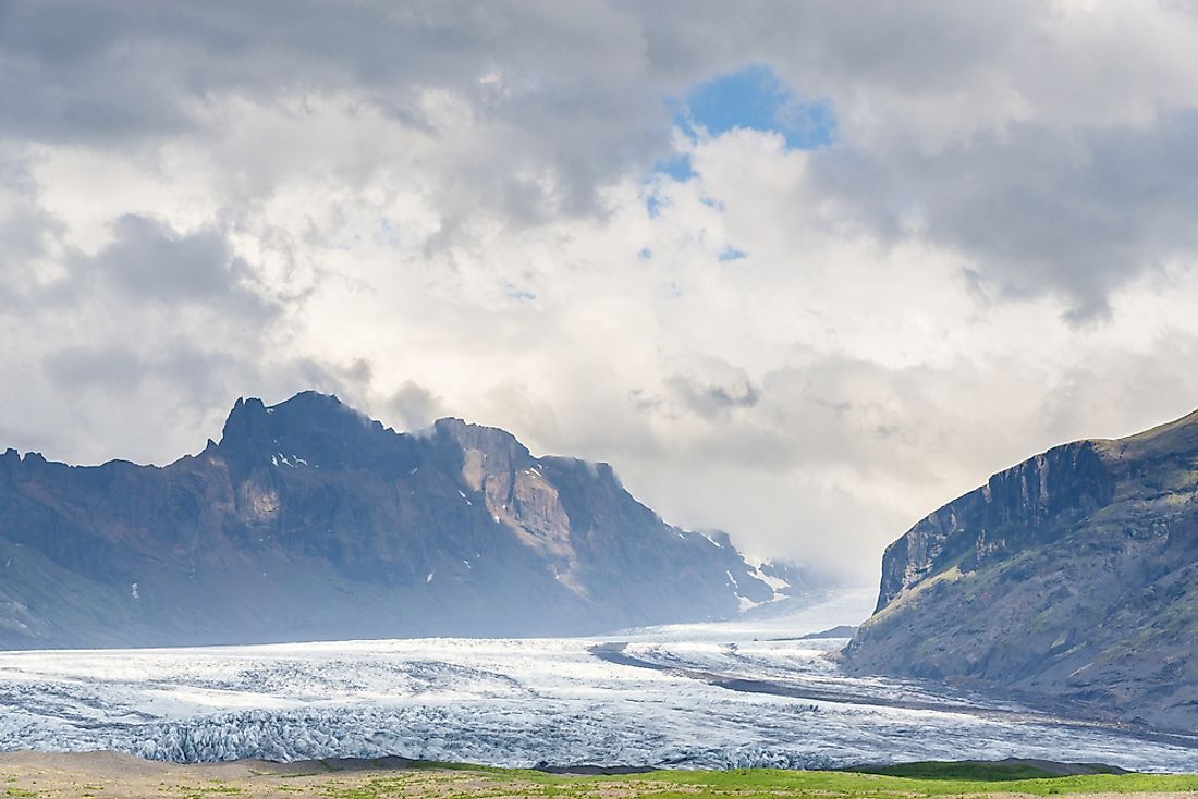 Skaftafell preservation area. 