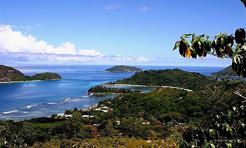 Mahe island in Seychelles.