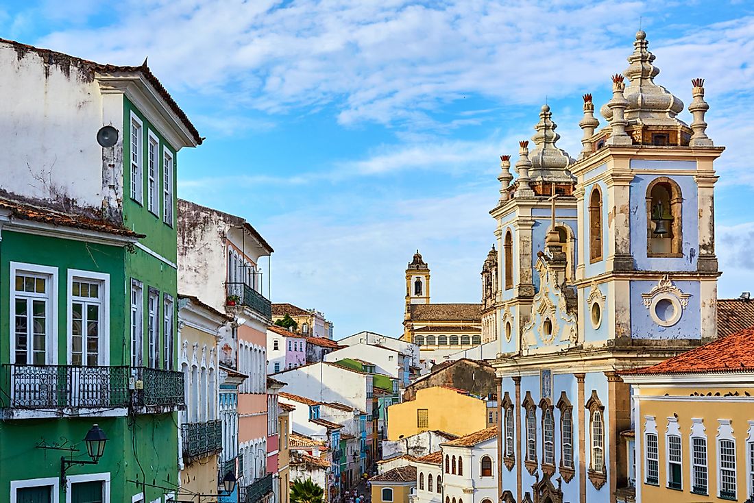 The city of Salvador, Bahia. 
