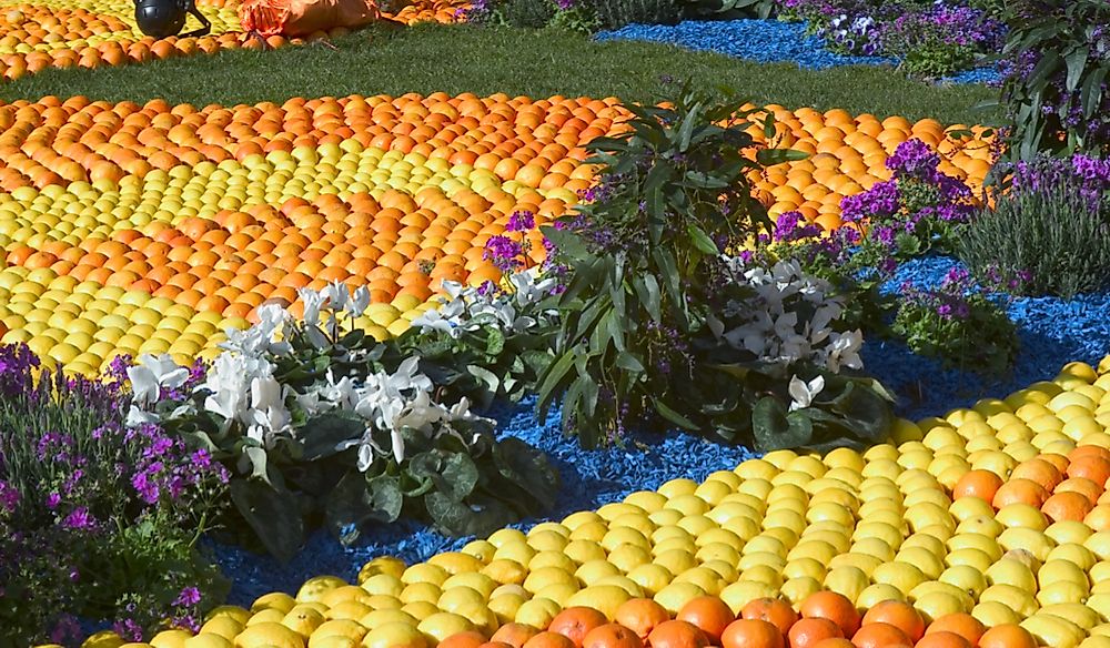 The Lemon Festival in Menton, France.