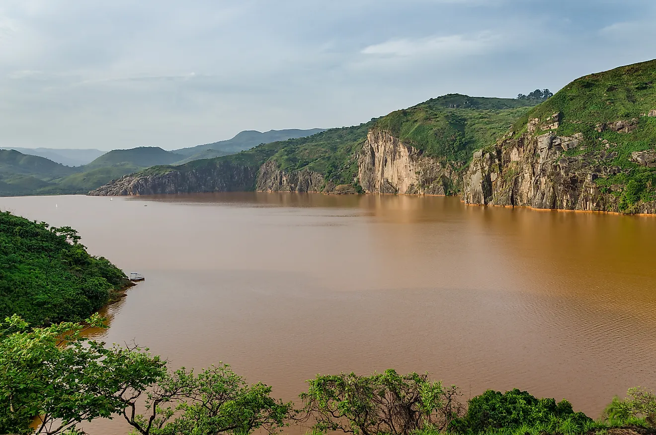 Lake Nyos in Cameroon.