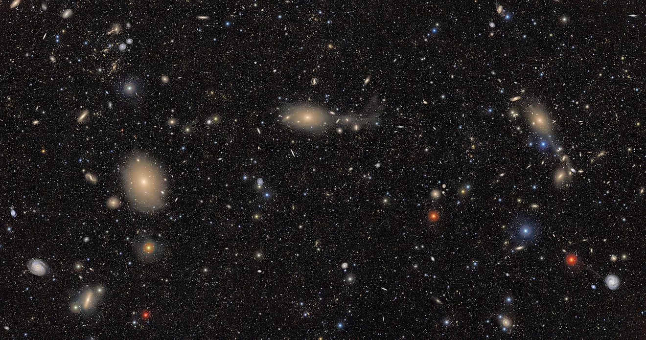 A survey of the sky captured by the Rubin Telescope.