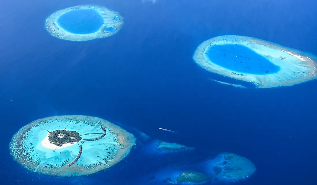 Atolls of the Maldives.