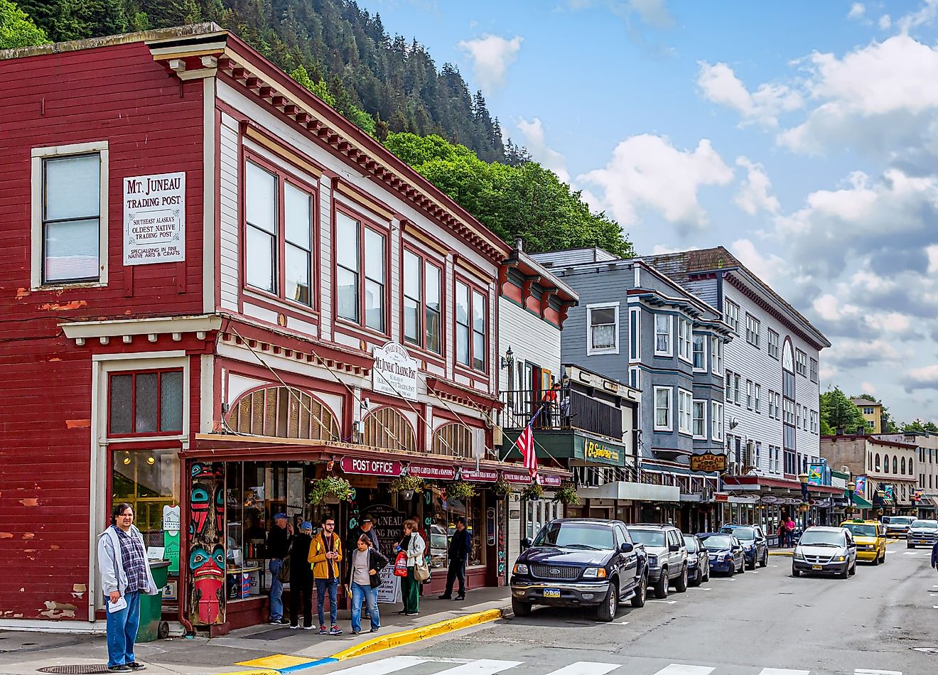 Downtown street in Juneau, Alaska. Image credit Darryl Brooks via Shutterstock