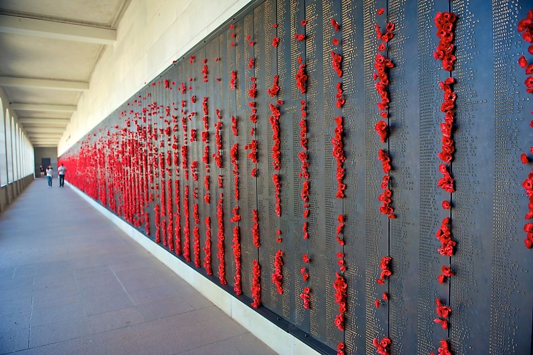 The Australian War Memorial is seen here in Canberra. 