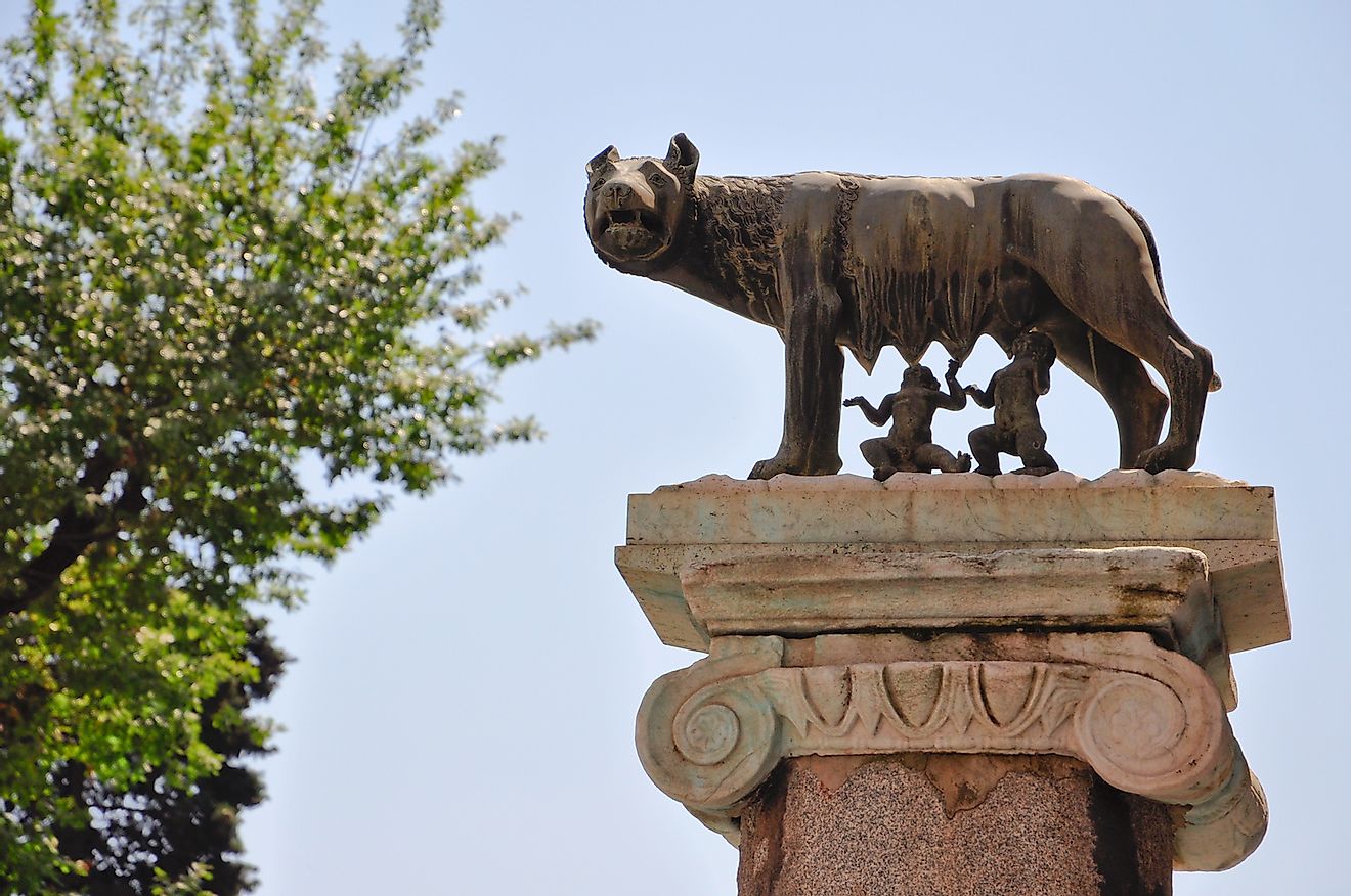 Romulus and Remus and the she-wolf. Image credit: Astridlike/Shutterstock.com