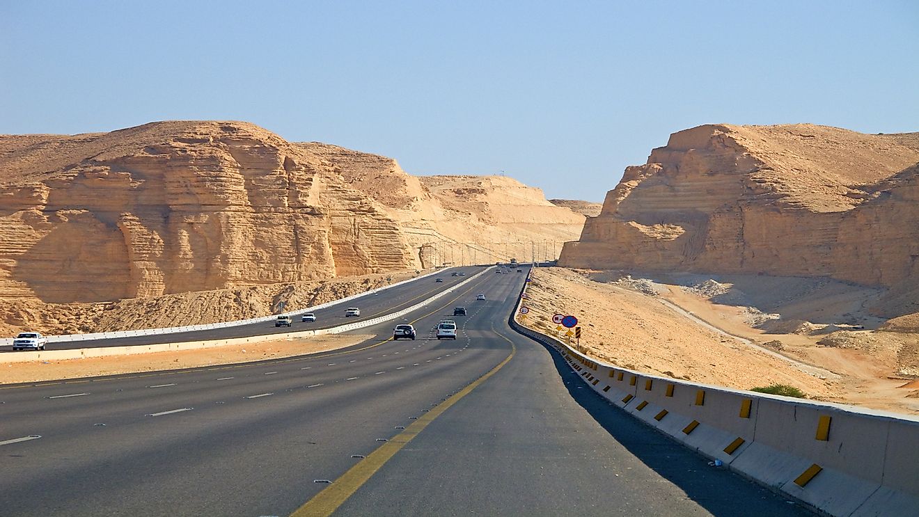 Riyadh-Mecca highway in Saudi Arabia.