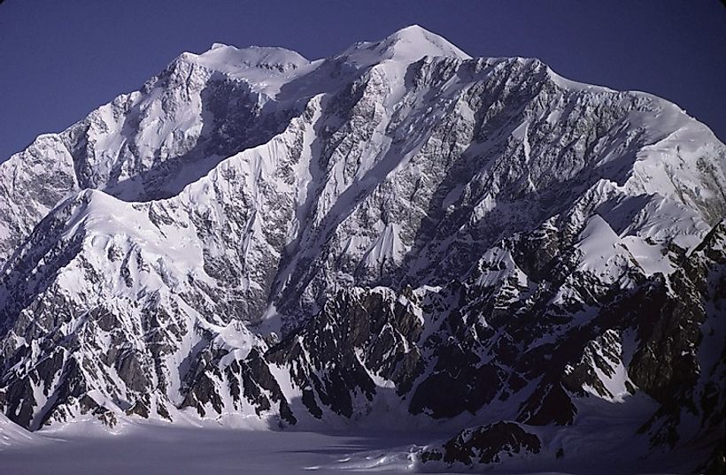 Yukon's Mount Logan viewed from the southeast side. Photo taken by the US National Oceanic and Atmospheric Administration (NOAA).