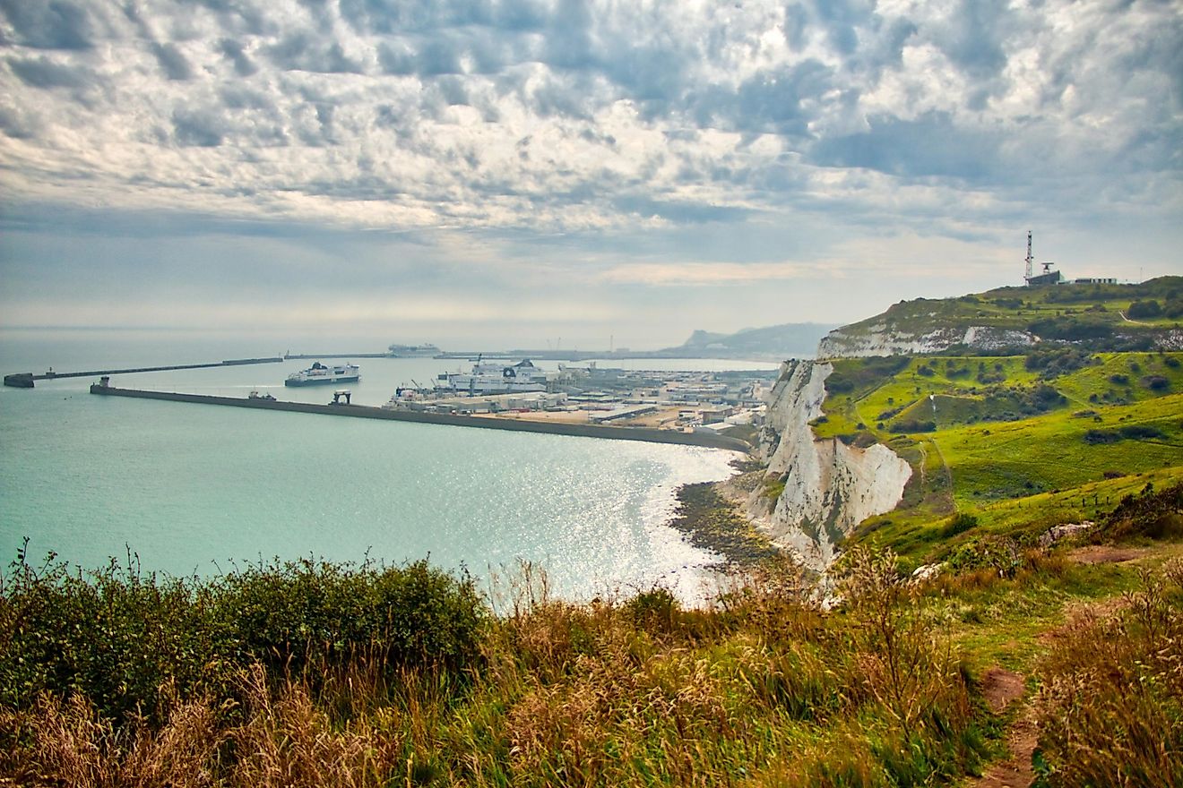 Port of Dover, English Channel, UK. 