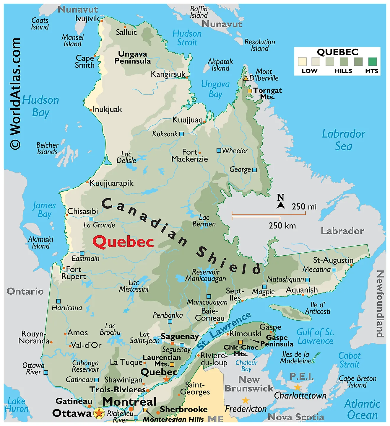 Quebec Maps Facts World Atlas