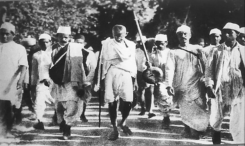 The Nationalist Movement In India And The Role Of Mahatma Gandhi And  Non-Violence - WorldAtlas