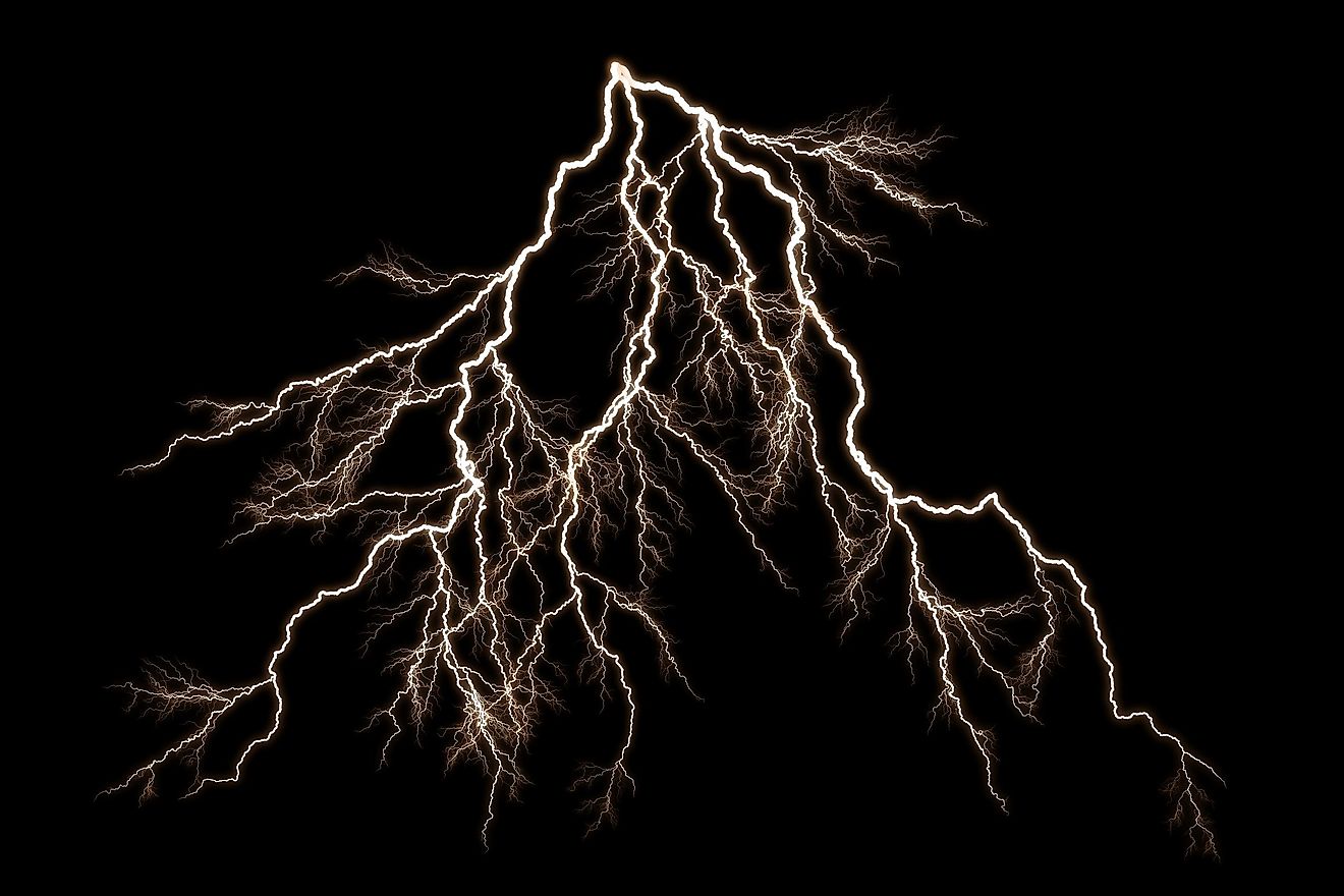 Thunderbolts are only about 1 inch in diameter.