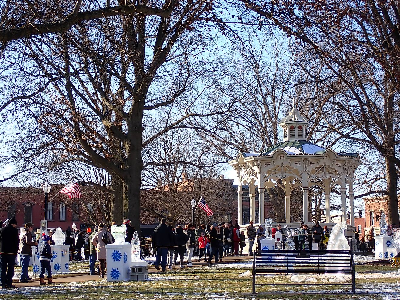 The 30th Annual Ice Festival celebrations in Medina, Ohio.