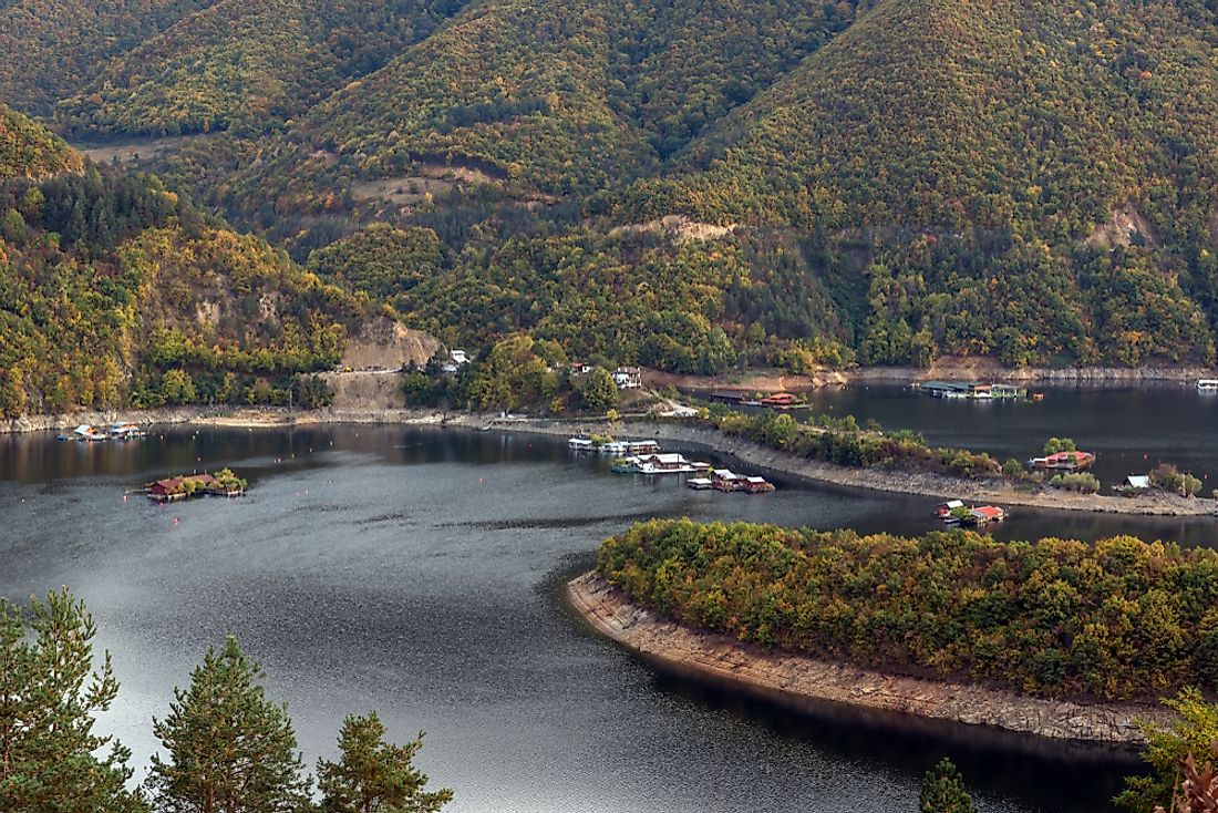 A reservoir in Bulgaria. Water is an important resource for Bulgarians. 