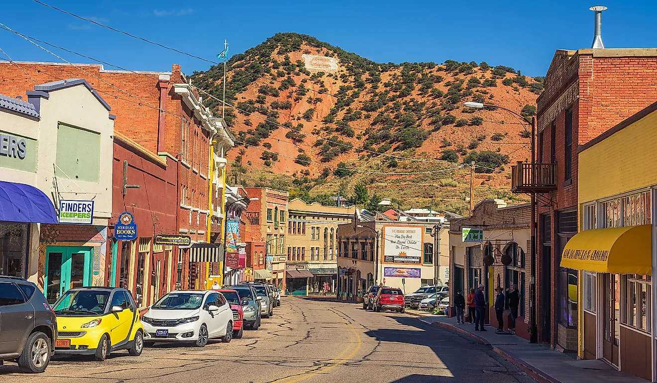 Downtown Bisbee, Arizona. Image credit: Nick Fox / Shutterstock.com.