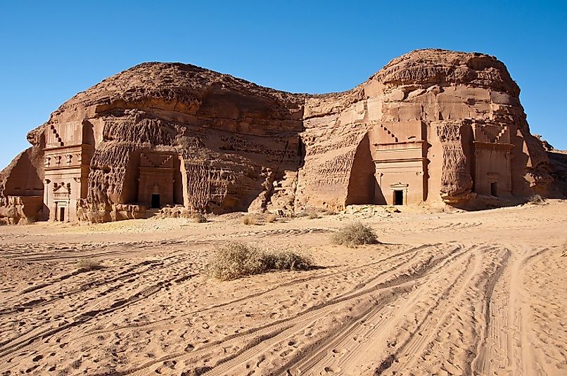 Archaeological site at Al-Hijr.