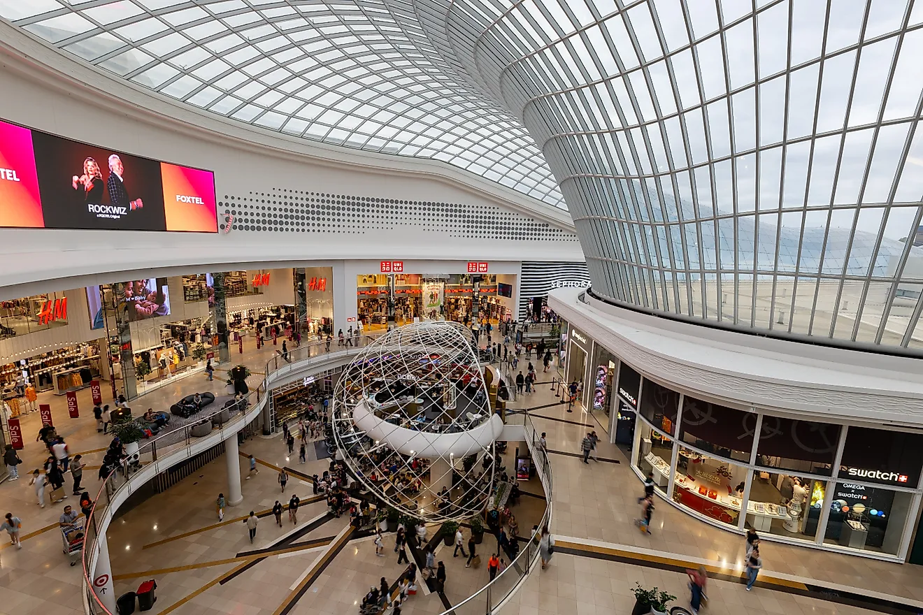 Melbourne, Australia: The centre view of Chadstone shopping mall.