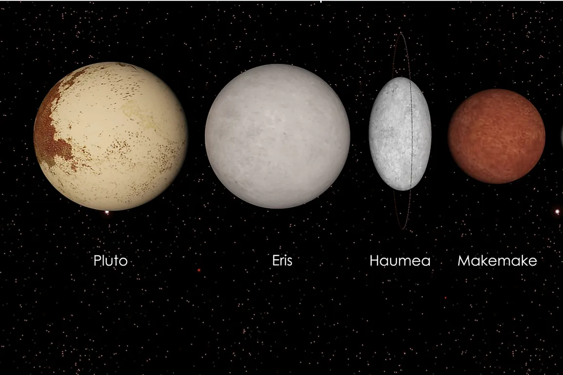 There are 4 identified ice dwarfs or plutoids in the solar system.