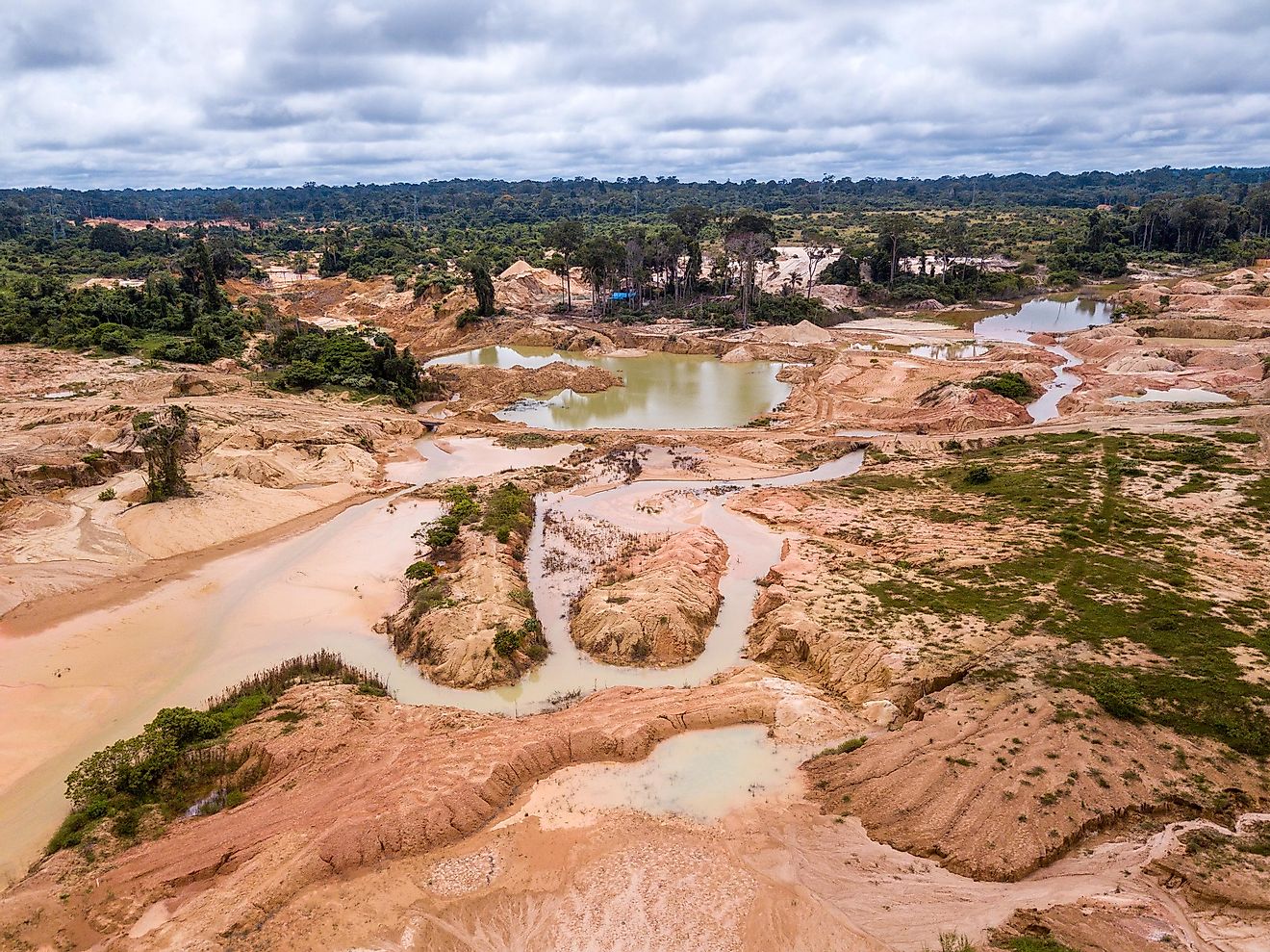 Many countries demand minerals and metals, which are often found below the surface of the rainforest.
