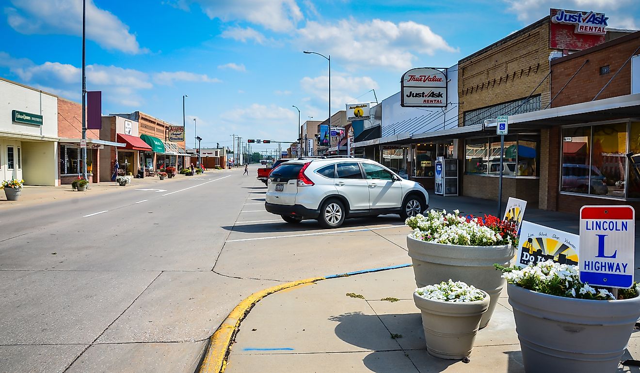Main street in Ogallala, NE. Editorial credit: Sandra Foyt / Shutterstock.com