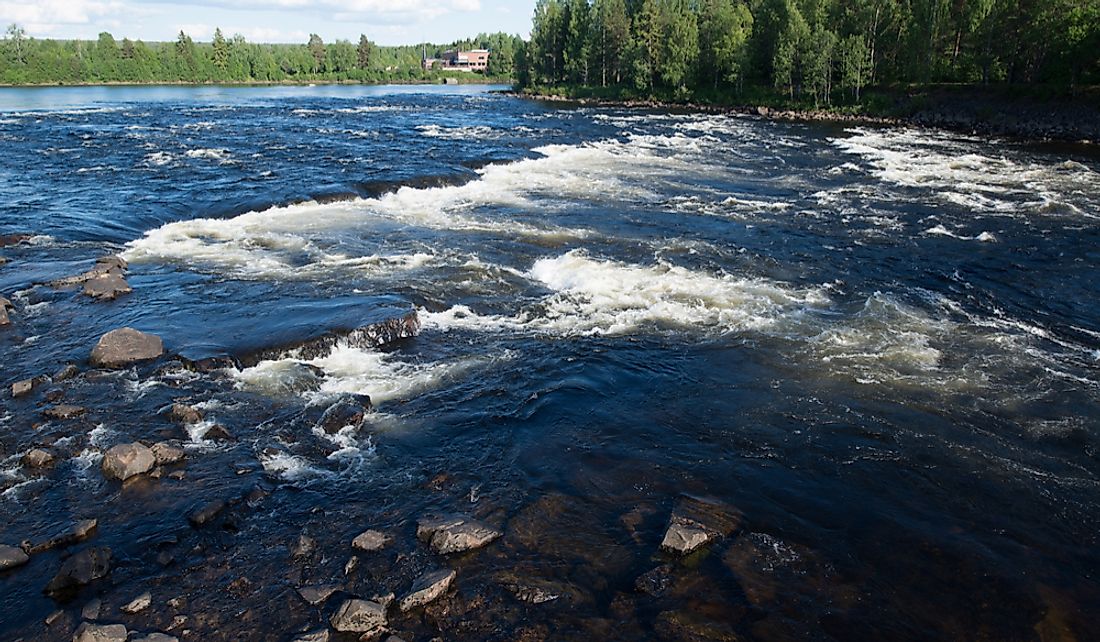 The Glomma River in Elverum, Norway.