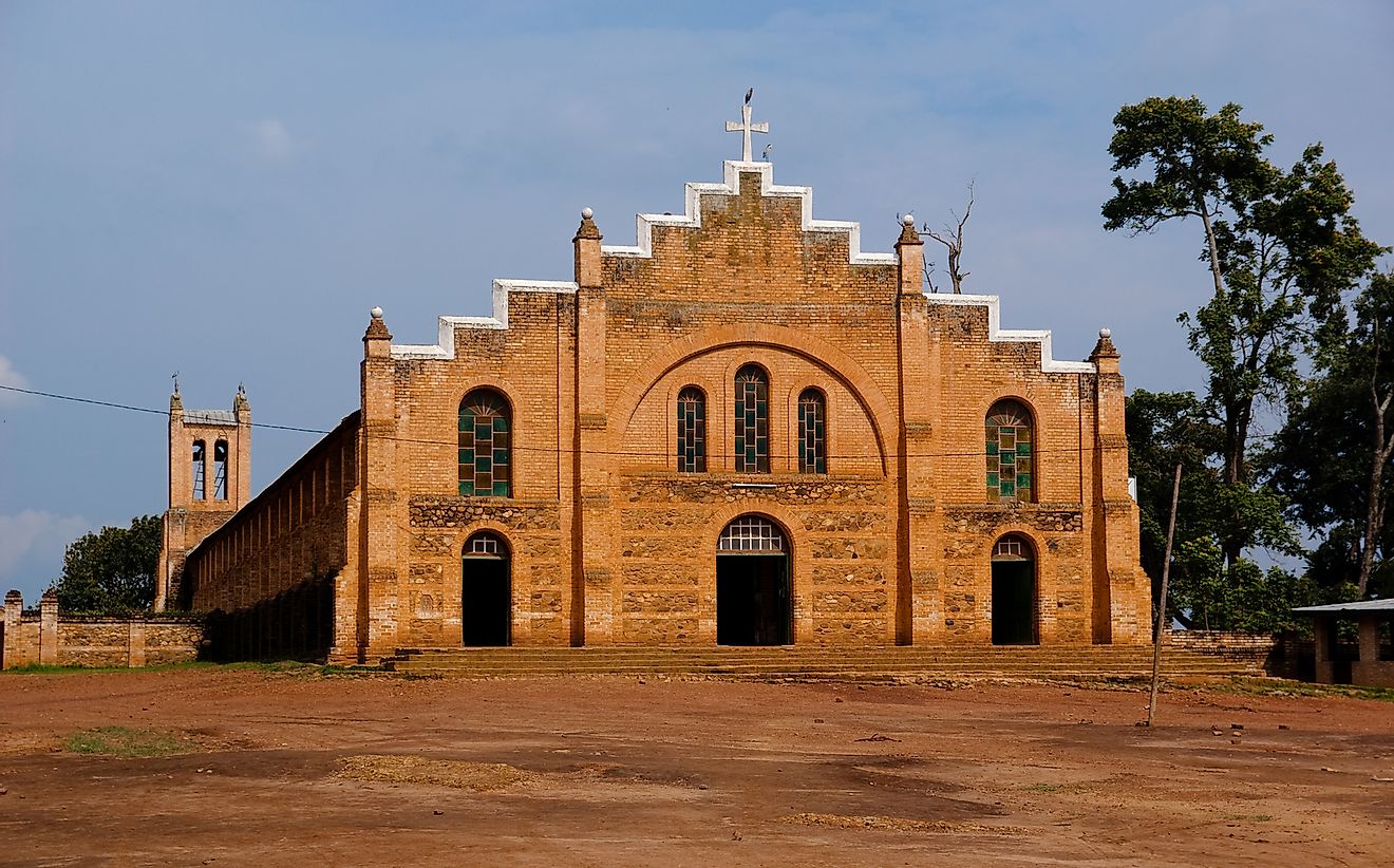 A Catholic church in Burundi. 