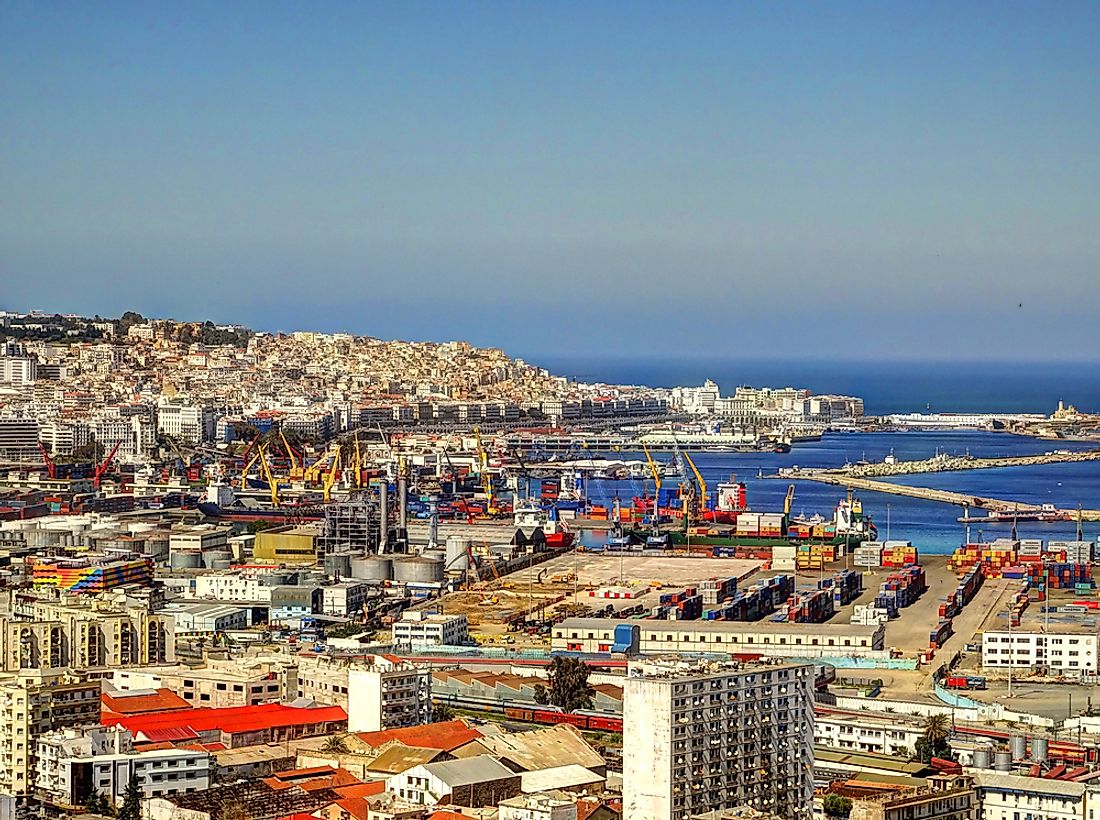 The port of Algiers, Algeria. 