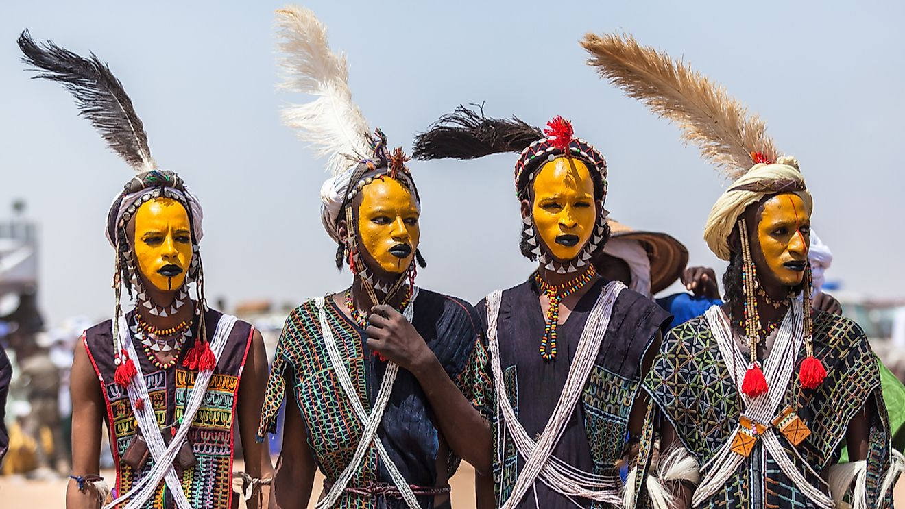 Early naked african tribes