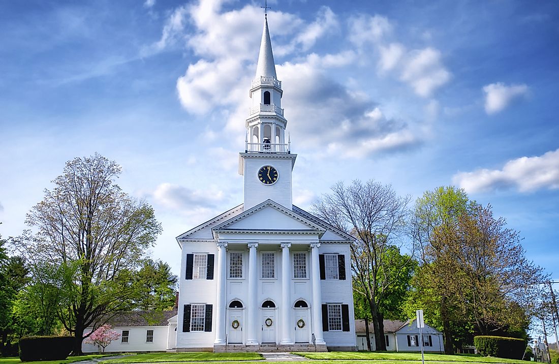 A church in Litchfield, Connecticut. 