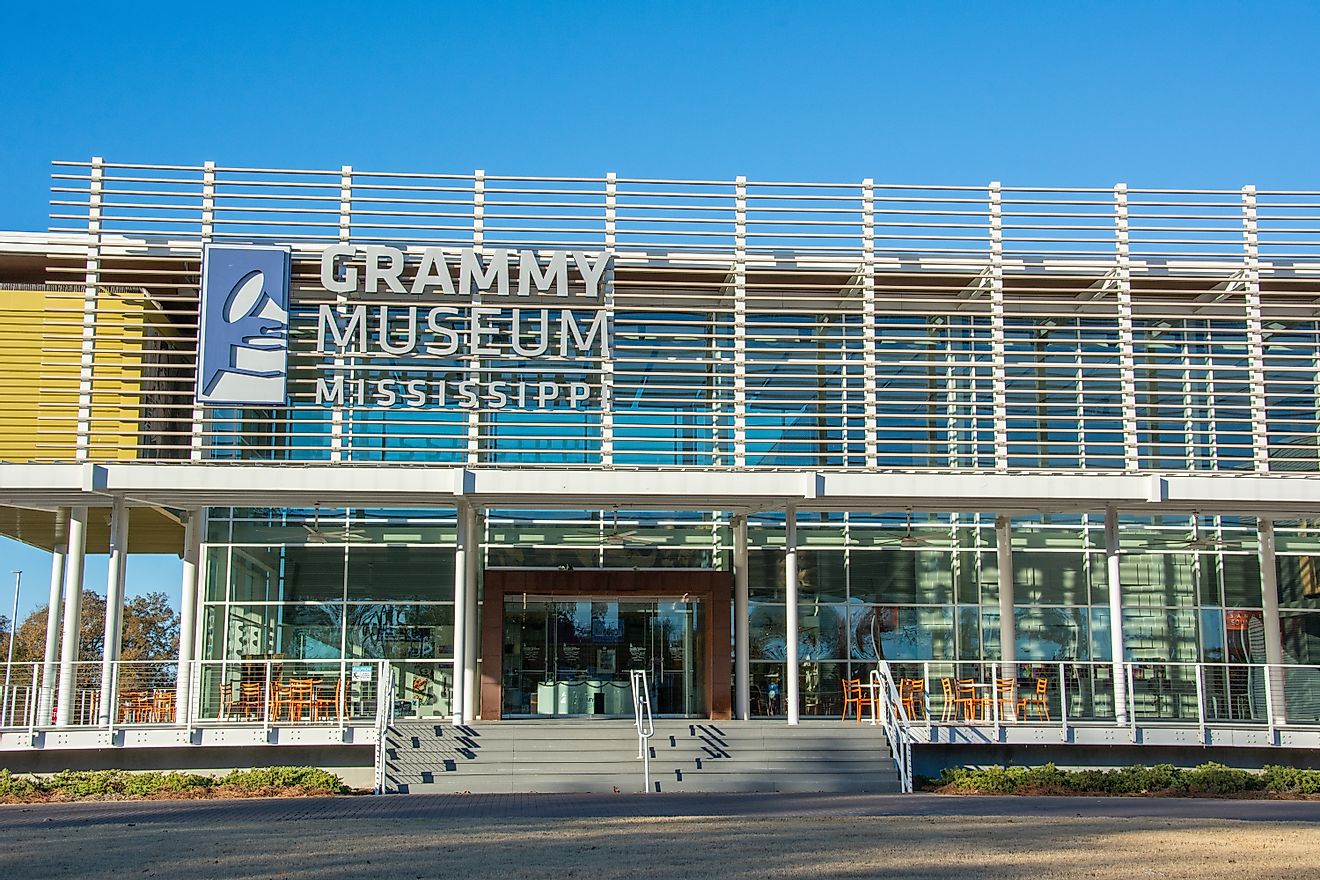 The Grammy Museum in Cleveland, Mississippi. Editorial credit: Nina Alizada / Shutterstock.com