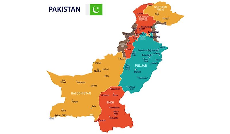 Map of Pakistan divisions. 