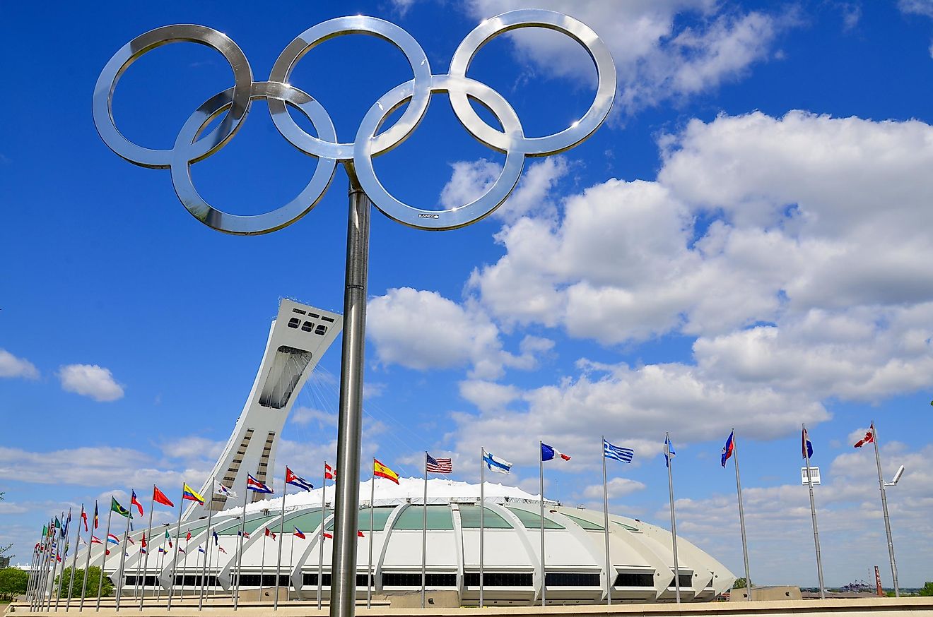 The Montreal Olympic Stadium. Editorial credit: meunierd / Shutterstock.com