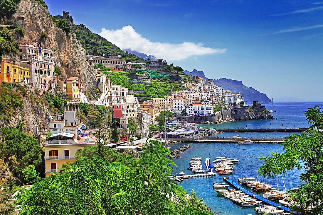 The beautiful Amalfi Coast. 