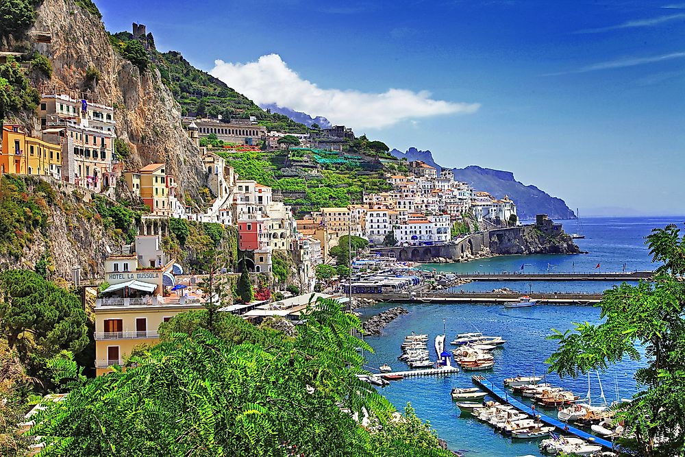 The beautiful Amalfi Coast.