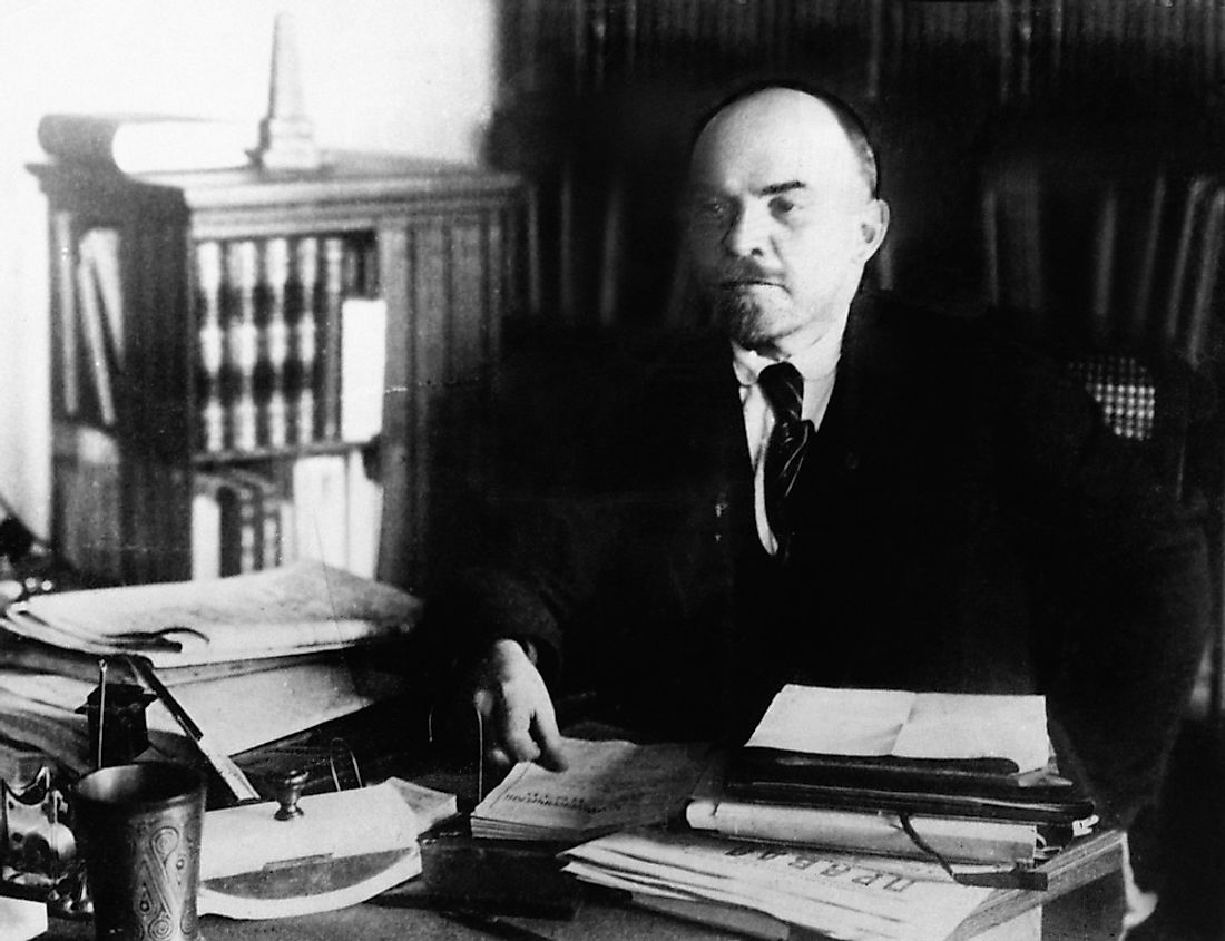 Vladimir Lenin, who is said to have popularized political vanguardism. 