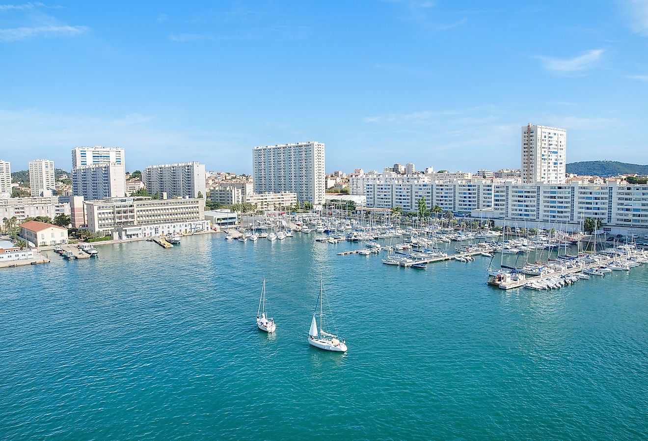 Toulon Harbor in France.: an important port on the Gulf of Lion. Image credit David Herraez Calzada via Shutterstock.