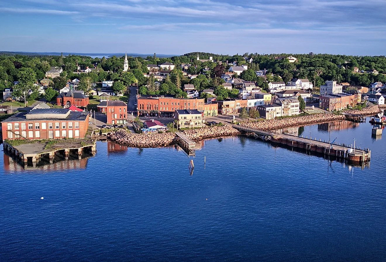 Overlooking Eastport, Maine.