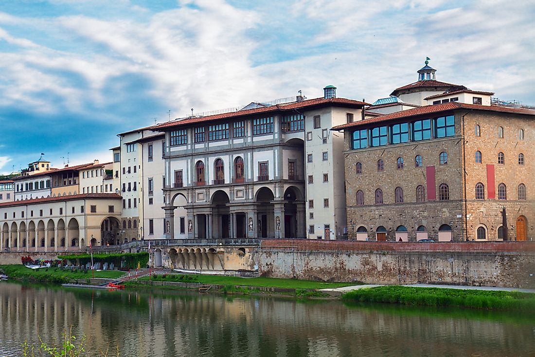 The Uffizi Museum in Florence, Italy. 