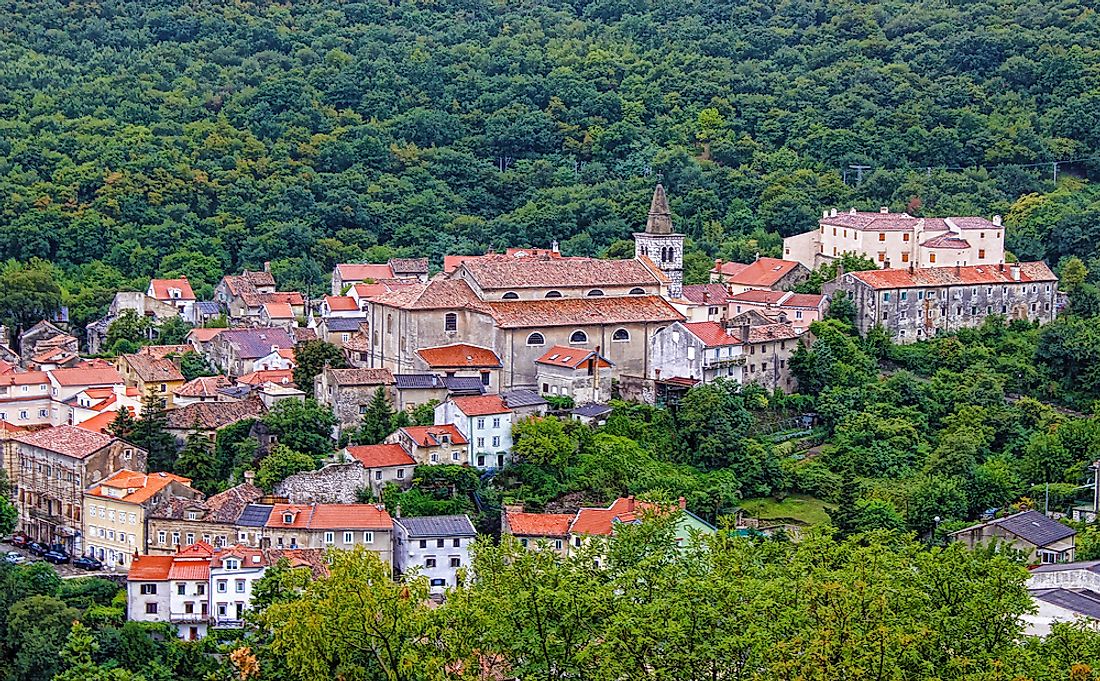 The historic small town of Bakar, Croatia.