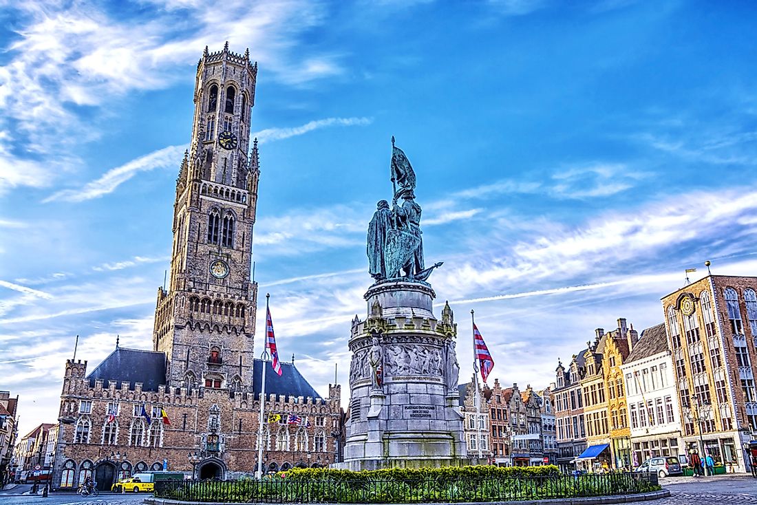 The Belfry of Bruges, one of the world's lesser known leaning towers. 