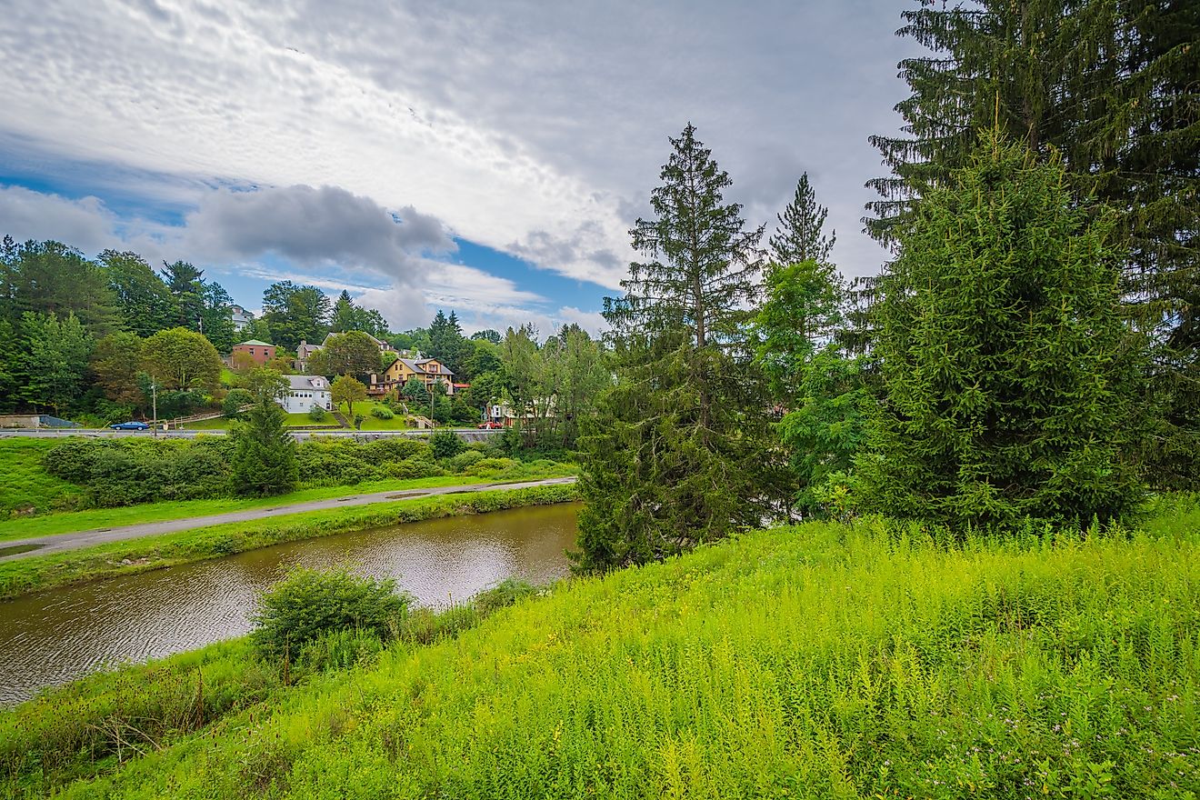 The Blackwater River in Thomas, West Virginia.