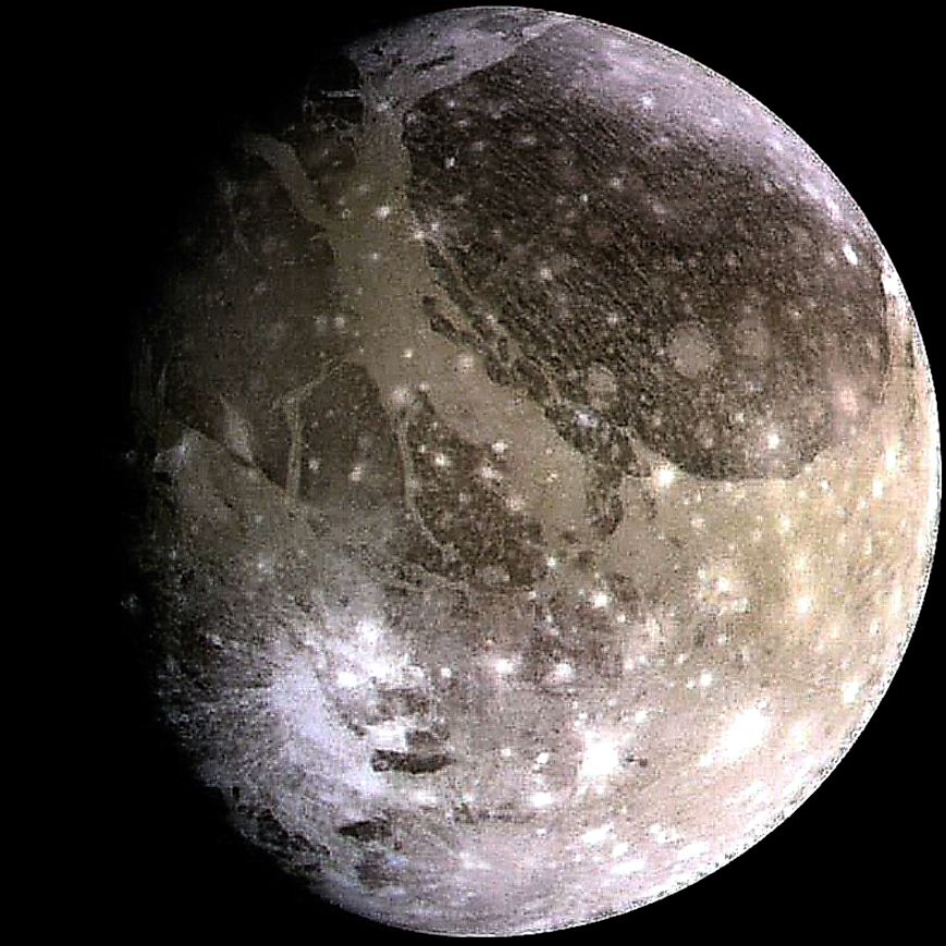 Ganymede is the biggest moon in the Solar System