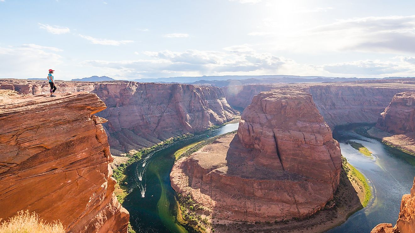 The Grand Canyon National Park is famous for its astounding landscapes.