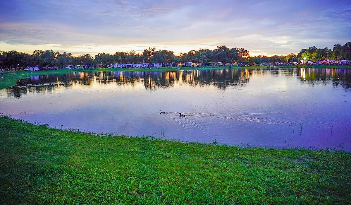 Night at the lake, Zephyrhills, Florida.