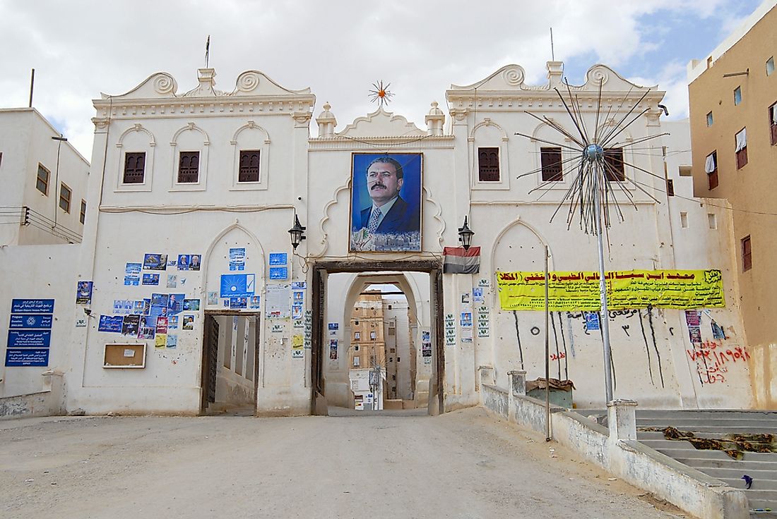 Posters of Ali Abdullah Saleh, the former president of Yemen. Editorial credit: Dmitry Chulov / Shutterstock.com.