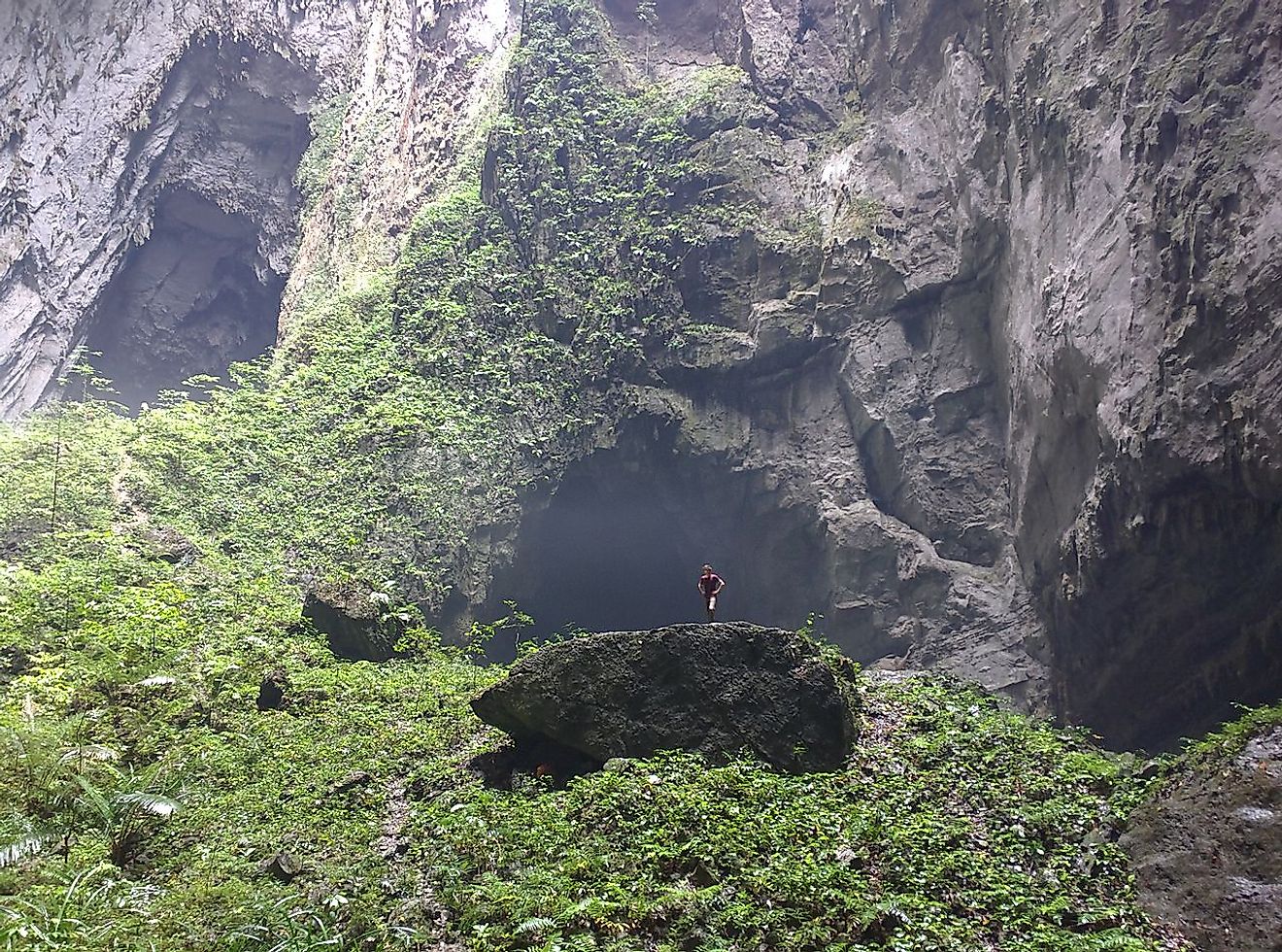 Outside of Han Son Doong Cave in Phong Nha-Ke Bang National Park.