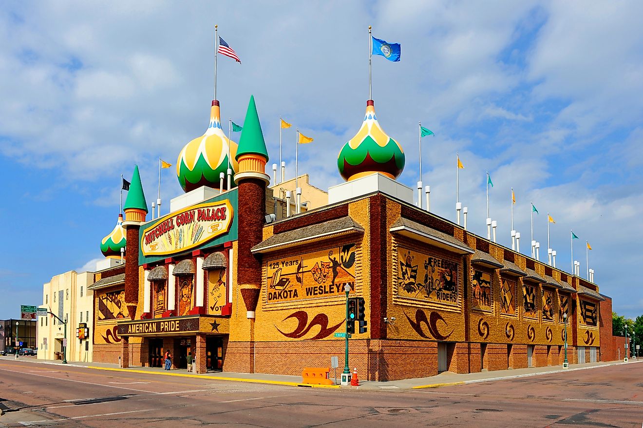 Famous Mitchell Corn Palace of Mitchell, South Dakota. (Editorial credit: Dennis MacDonald / Shutterstock.com.))