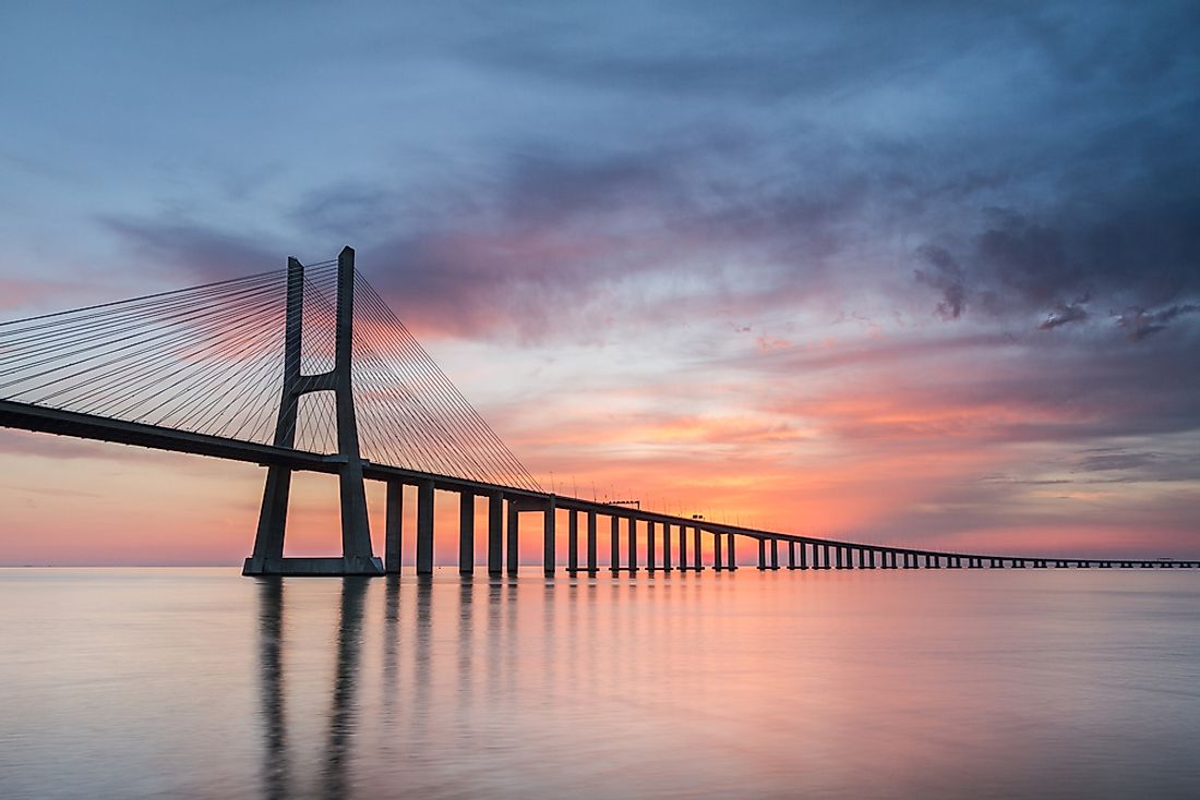 The Vasco da Gama Bridge is the longest in Europe.